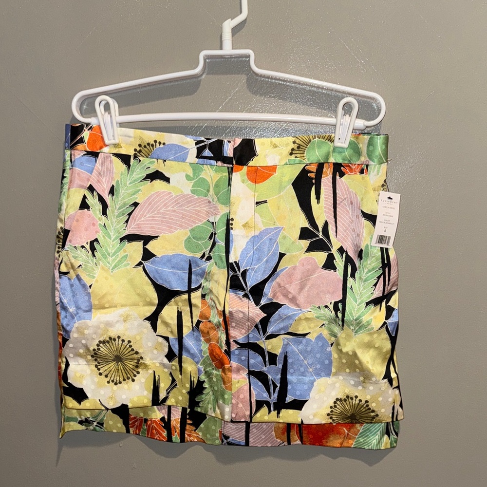 Equipment Floral Mini Skirt - Pastel Multicolor